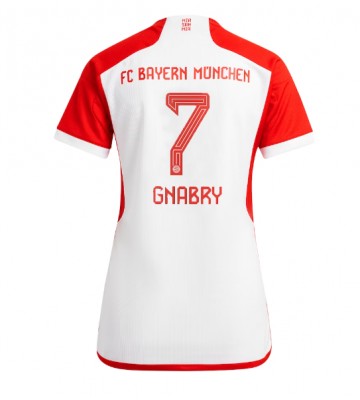 Lacne Ženy Futbalové dres Bayern Munich Serge Gnabry #7 2023-24 Krátky Rukáv - Domáci